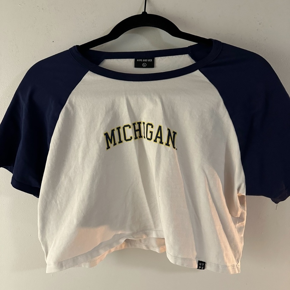 University of Michigan Hype and Vice Crop Top